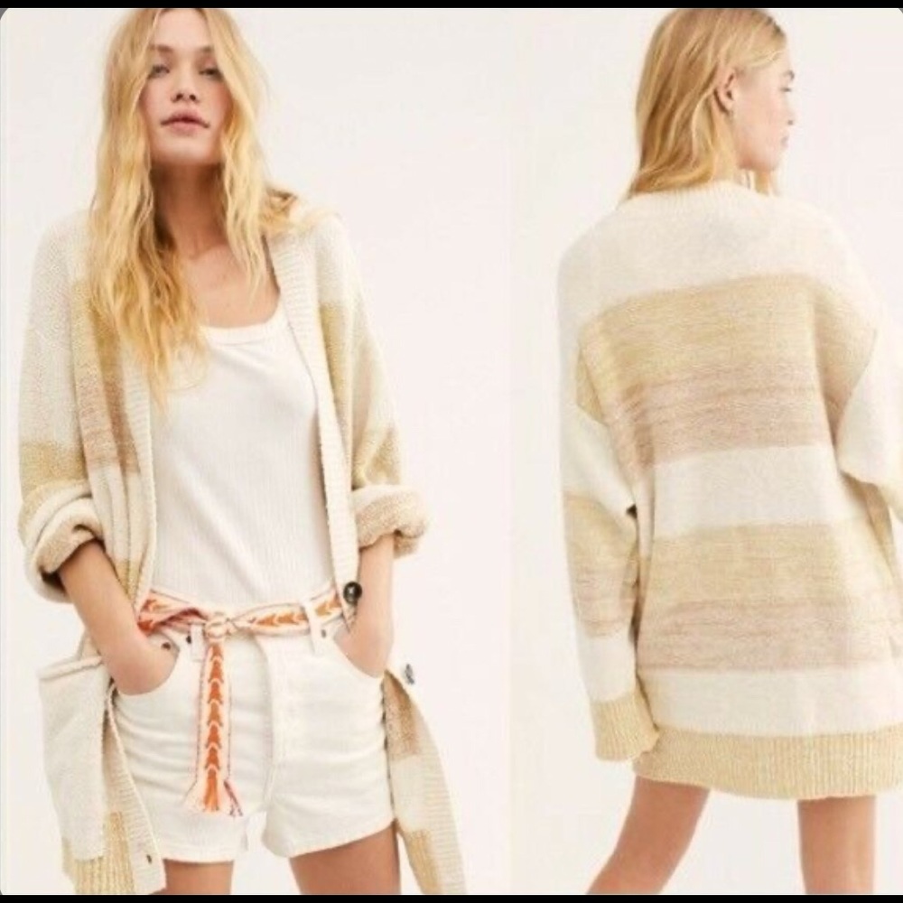 Free People Grains Combo Southport Beach Cardigan - Picture 4 of 13